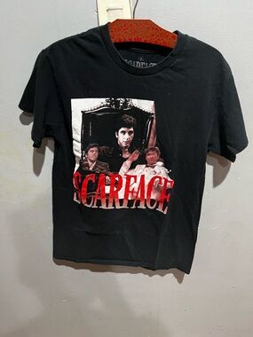 Scarface Graphic Tee shirt  - Black with Red Print size S